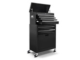 2-Drawer & 6-Drawer Tool Cabinet Combo - Black