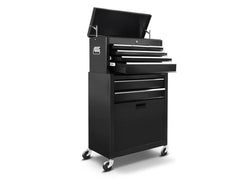 2-Drawer & 6-Drawer Tool Cabinet Combo - Black