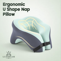 DS BD U Shape Memory Foam Neck Pillow Travel Nap 360Degree Head Support