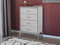Delani 4-Drawer Tallboy - Grey