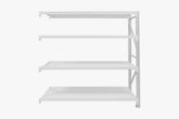 4-Layer Longspan Shelving Add-On Grey White – 1.5 M