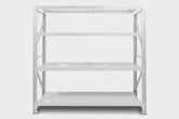 4-Layer Longspan Shelving Grey White - 1.5 M