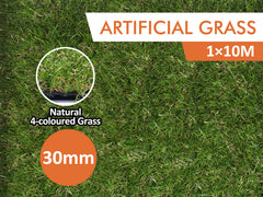 4-Colored 30 mm Artificial Grass - 1x10 m Roll