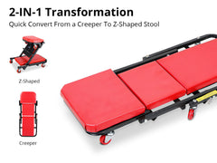 2-in-1 Folding Garage Creeper - 40 inch