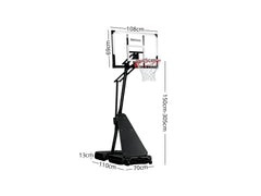 Adjustable Portable Basketball Stand Hoop S255W
