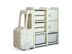 Car Shape Kids Toy Storage Shelf 2x3 - White