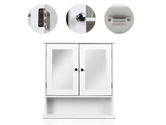 Bathroom Wall-Mounted Cabinet with Mirror