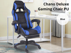 Chano Deluxe Gaming Chair - Blue