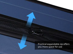 3-Piece Front Open Luggage Set – Blue