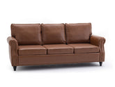Cassandra 3-seater Sofa PU - Coffee