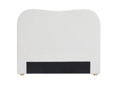 Alva Boucle Headboard White - Queen