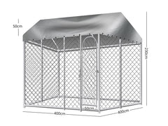 Dog Run with Roof - 4m x 4m x 2.3m