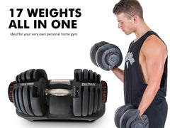 Adjustable Dumbbell Black - 40 kg