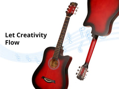 38'' Acoustic Guitar - Red