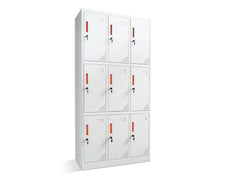 9-Door Locker - Creamy White