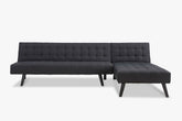 Boston Sofa Bed Chaise - Black
