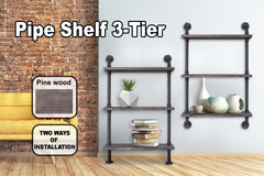 3-Tier Pipe Shelf