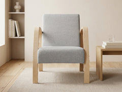 Bentwood Linen Sofa - Grey
