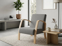 Bentwood Linen Sofa - Grey