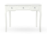 3-Drawer Console Table - White