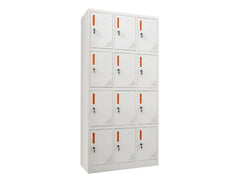 12-Door Locker - Creamy White