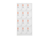12-Door Locker - Creamy White