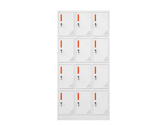 12-Door Locker - Creamy White