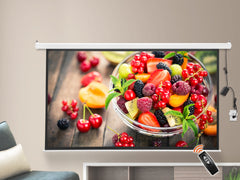100 Inchs Wide Screen Electric Motorized Projector Screen with Wireless Remote