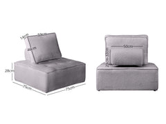 Brics Modular Sofa - Grey