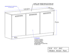 3-Door File Cabinet