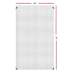 4x7m Tarp Camping Tarps Poly Tarpaulin Heavy Duty Cover 135gsm Clear
