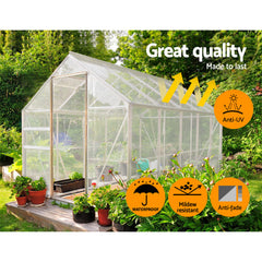 4x7m Tarp Camping Tarps Poly Tarpaulin Heavy Duty Cover 135gsm Clear