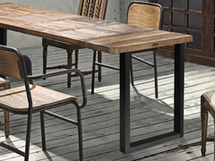 DS Box-Shape Metal Table Legs Large - Set of 2