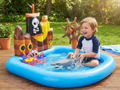Bestway Kids Wading Pool 52211 + ZURU Robo Alive Shark Attack S1 Swimming Shark