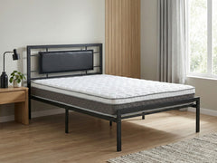 Dakota Metal Bed Frame & MEM 23 cm Mattress - Single