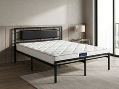 Dakota Metal Bed Frame & PIL20 Mattress with Pillows - Double