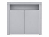 Anshos Buffet with LED Light White & Grey - 108 cm