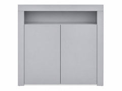 Anshos Buffet with LED Light White & Grey - 108 cm