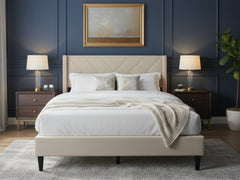 Breezy Bed Frame Beige - Double