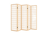 6-Panel Room Divider E P1 - Natural Wood