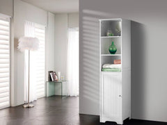 Bathroom Tower Cabinet - White