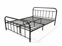 Darcy Metal Bed Frame Black & L30 Mattress - Queen