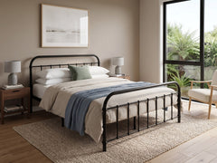 Darcy Metal Bed Frame Black - Queen