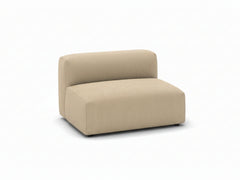 Corduroy Modular Armless Chaise - Beige