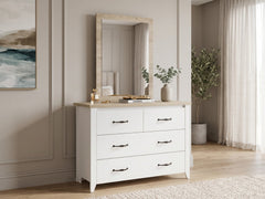 Adelle 4-Drawer Chest with Mirror