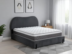 Arna Bed Frame Grey & MEM23 Mattress - Double