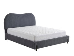 Arna Bed Frame Grey & Bon15 Mattress - Queen