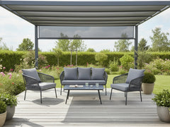 4-Piece Outdoor Sofa Set - Grey