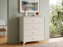 Delani 4-Drawer Tallboy - Cream