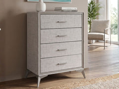 Delani 4-Drawer Tallboy - Grey